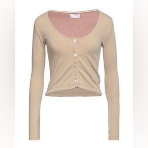 John Elliot Wool Blend Cropped Cardigan